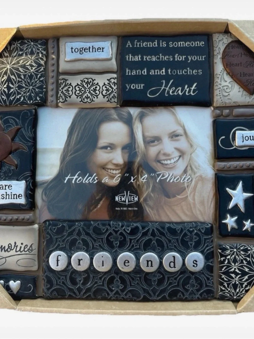 Mosaic Memories Friends Decorative Photo Frame 6x4 NWT